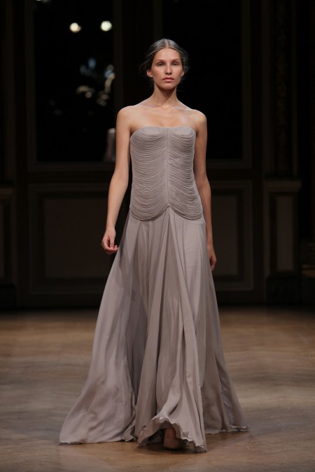 vestidos largos drapeados