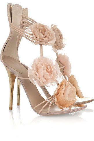 zapatos con cristales brillantes