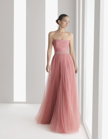vestidos esponjosos color rosado