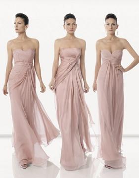 vestidos esponjosos color rosado