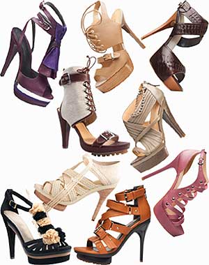 zapatos y botas de tacón alto