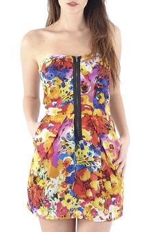 vestidos strappless de moda
