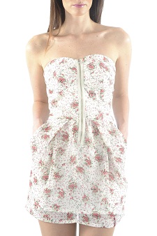 vestidos strappless de moda