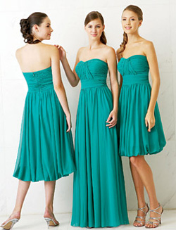 vestidos de colores fuertes
