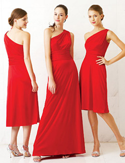 vestidos de colores fuertes