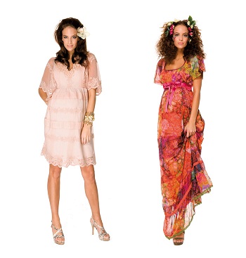 vestidos floreados para embarazadas