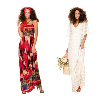 vestidos floreados para embarazadas