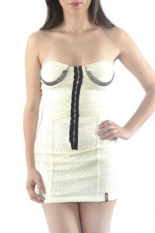 vestidos con broches delantero