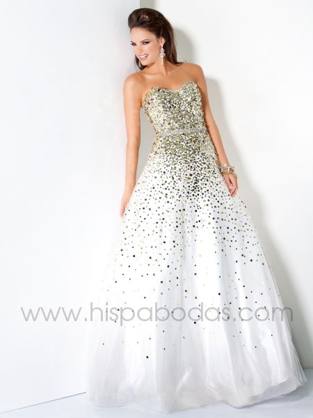 vestidos color plateado