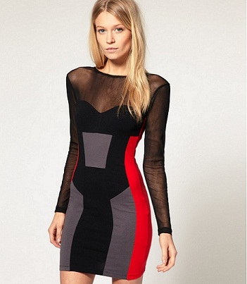 vestidos cortos transparentes