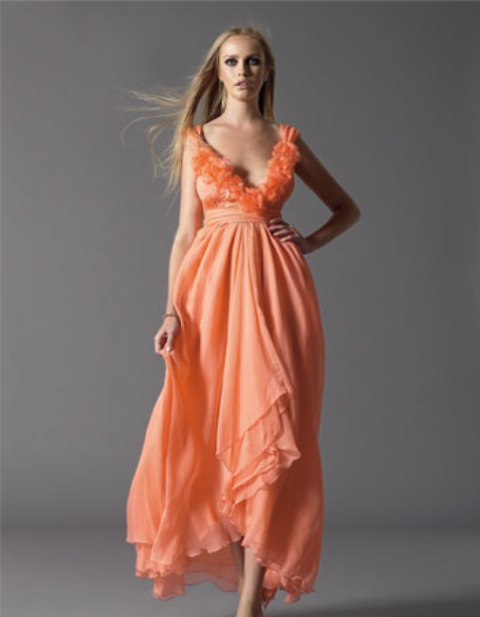 vestidos fruncidos de fiesta