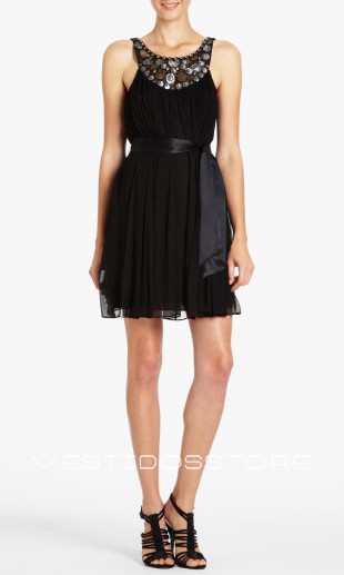 vestidos elegantes color negro