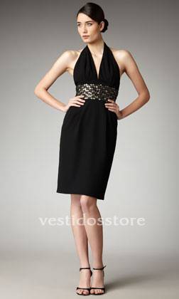 vestidos elegantes color negro