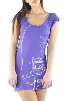 camisetas largas estampadas