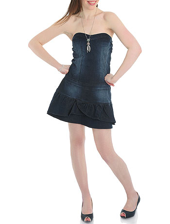 vestidos cortos de jean