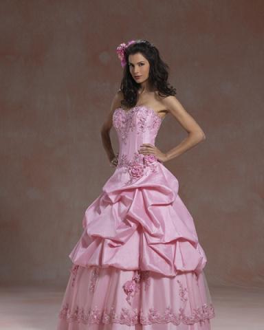 vestidos rosados de fiesta