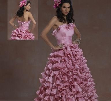 vestidos rosados de fiesta