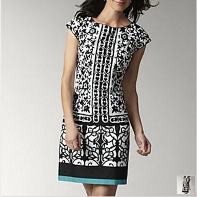 vestidos manga tres cuartos