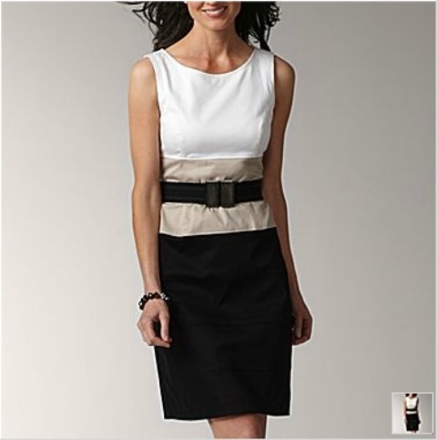 vestidos manga tres cuartos