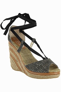 zapatos taco cuña