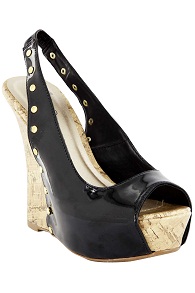 zapatos taco cuña