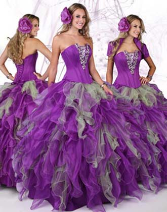 vestidos dos colores quince años