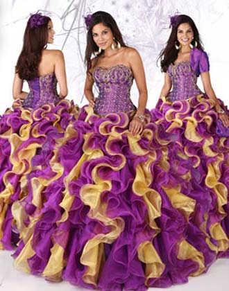 vestidos dos colores quince años