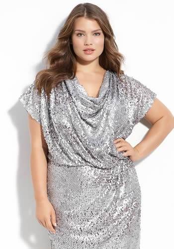 trajes brillantes gorditas