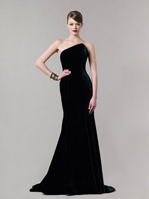 vestidos estrappless negros