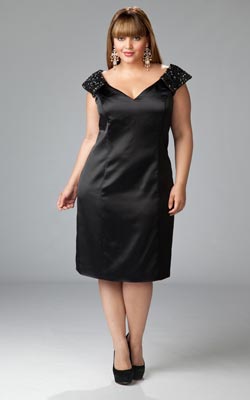 vestidos cortos para fiestas gorditas