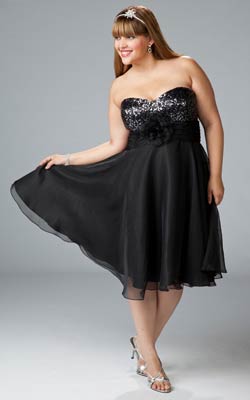vestidos cortos para fiestas gorditas