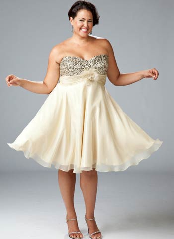 vestidos strappless gorditas