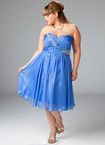vestidos strappless gorditas