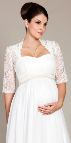 vestidos para novias embarazadas