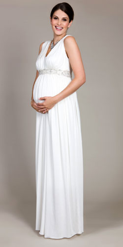 vestidos para novias embarazadas