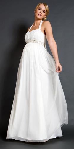 vestidos para novias embarazadas