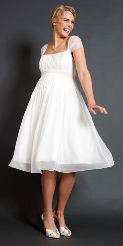 vestidos para novias embarazadas