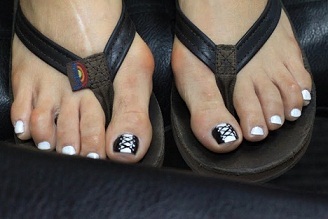 diseños para uñas de los pies