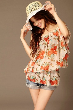 blusas estampados con flores