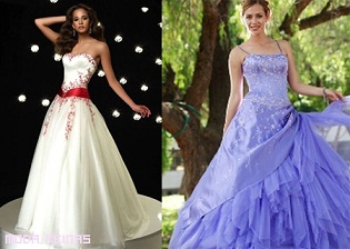 vestidos actuales de quince años