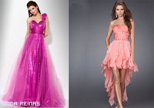 vestidos actuales de quince años