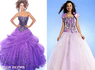 vestidos actuales de quince años