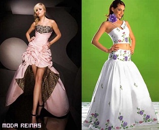 vestidos actuales de quince años