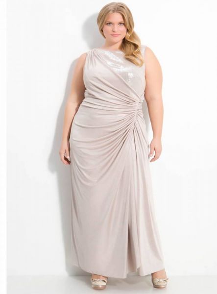 vestidos brillantes para gorditas