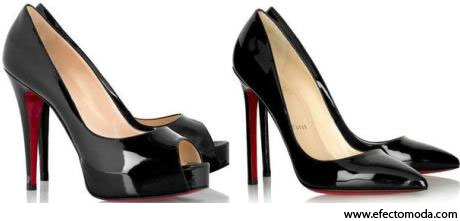 zapatos altos color negro