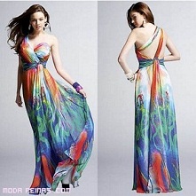 vestidos coloridos de gala