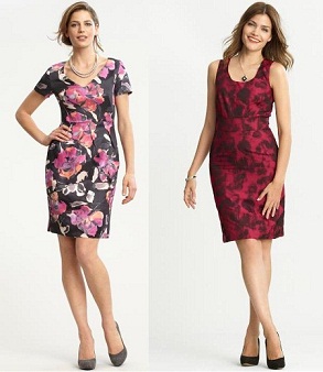 vestidos casuales con estampados de flores