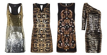 vestidos muy brillantes