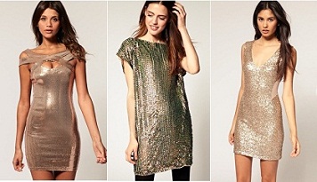 vestidos muy brillantes