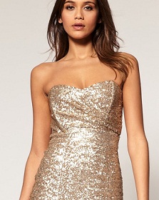 vestidos muy brillantes